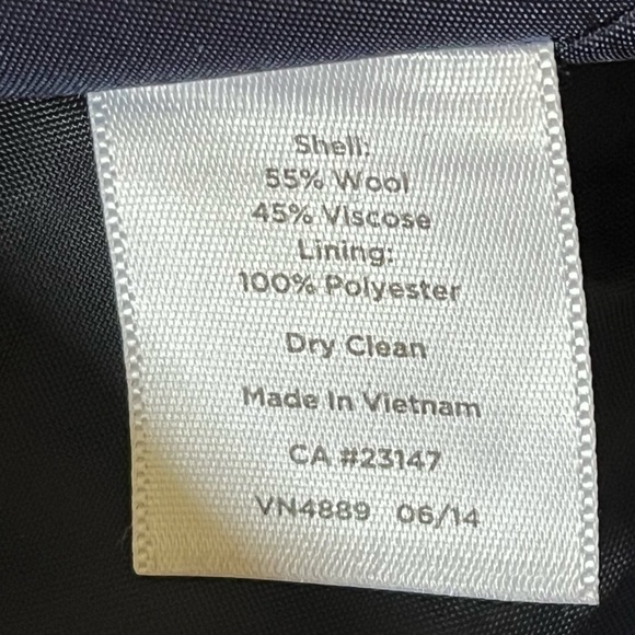 TALBOTS Red Navy White Plaid Wool Blend Skirt Size 18W Petite Holiday Festive - Picture 10 of 12